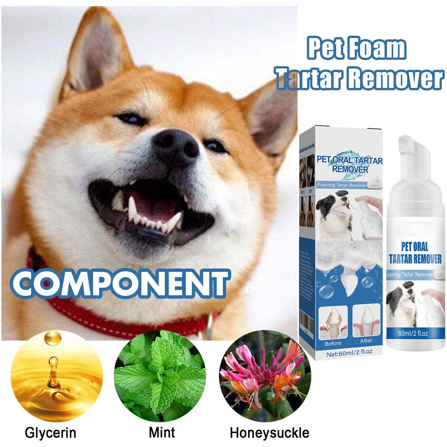 Pet Oral Spray | Freshen Breath, Remove Tartar & Promote gum regeneration, stabilize teeth 🦷🦷