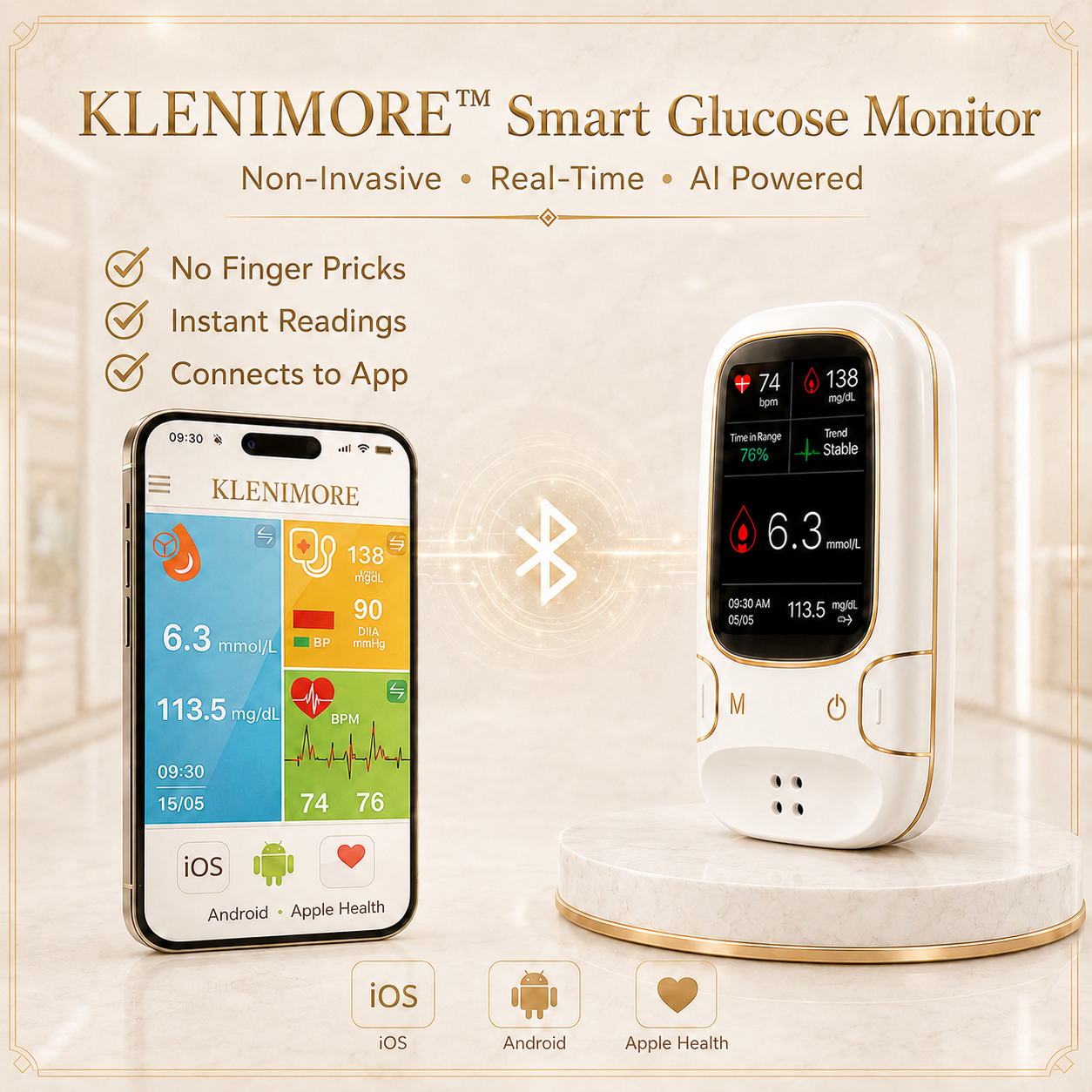 🔥Final 3 Hours: 70% OFF🏆Develops Newly Launched Non-Invasive Smart Blood Sugar Tracking Device✅TGA Approved
